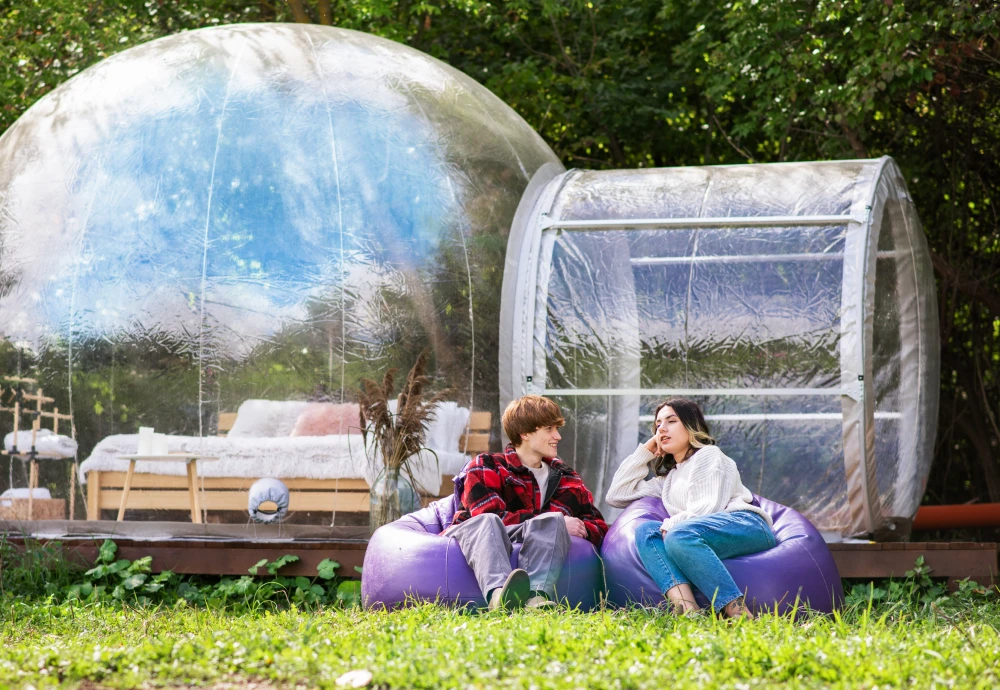 cozy bubble tent