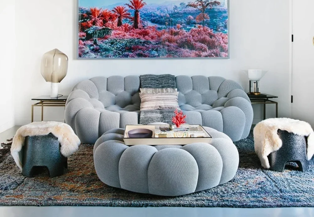 bubble couch blue